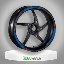 Gogo Premium M Power Mavi Honda Forza Uyumlu 1 Set Jant Şeridi