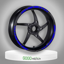 Gogo Premium Reflektör Mavi Iı Honda Pcx Uyumlu 1 Set Jant Şeridi