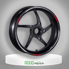 Gogo Premium Reflektör Beyaz Iıı Yamaha Nmax Uyumlu 1 Set Jant Şeridi