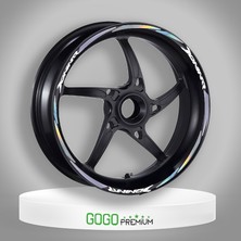 Gogo Premium Hologramlı Bajaj Dominar Uyumlu 1 Set Jant Şeridi