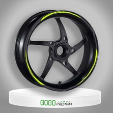 Gogo Premium Florasan Sarı Iıı Honda Pcx Uyumlu 1 Set Jant Şeridi