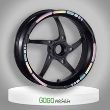 Gogo Premium Hologramlı Iıı Honda Pcx Uyumlu 1 Set Jant Şeridi