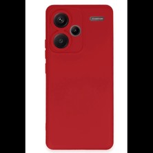 Xiaomi Redmi Note 13 Pro Plus Kılıf Nano Içi Kadife Silikon - Kırmızı