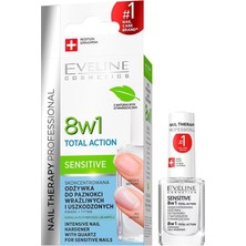8'i 1 Arada Total Action Sensitive Hassas Tırnaklar Için Yoğun Bakım, 12 ml