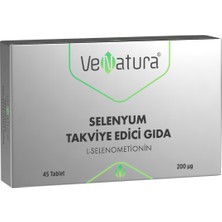 Venatura Selenyum Takviye Edici Gıda 45 Tablet Türkiye Menşeli Kapsül Formunda Yetişkinler İçin