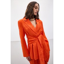 Sateen Freya Ceket - Oranj