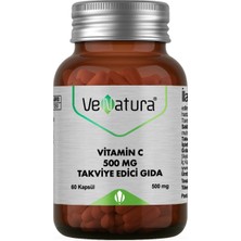 Venatura Vitamin C 500 Mg 60 Kapsül Takviye Edici Gıda Yetişkinler İçin Türkiye Menşeli