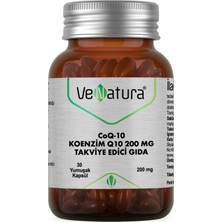 VeNatura Koenzim Q10 200 mg 30 Kapsül Takviye Edici Gıda Yetişkinler İçin Aromasız
