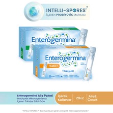 Enterogermina Family ve Kids 5 ml x 20 Flakon Sıvı Besin Takviyesi Gluten, Laktoz ve Şekersiz