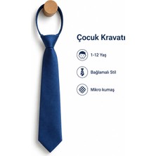 Algitsin Çocuk Kravat Lacivert 1-12 Yaş