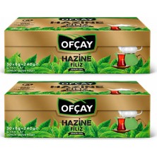 Ofçay Hazine Filiz Demlik Poşet Siyah Çay 8 G x 30 Adet 2\'li Set