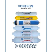 Netsu - Vontron Membranlı 6 lı Su Arıtma Filtre Seti, Kapalı Kasa Su Arıtma Cihazı Filtresi,