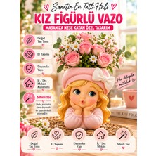 El Yapımı Neşeli Kız Figürlü Kalemlik Çok Amaçlı