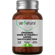 VeNatura Lipozomal Demir ve Vitamin C Kapsül 60 Adet Takviye Edici Gıda Yetişkinler İçin