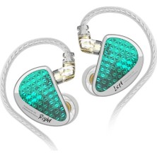 Kz AS16 Pro 16BA Dengeli Armatür In-Ear Monitör Kulak Içi Kulaklık (Cyan - Mikrofonsuz)