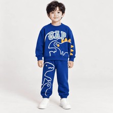 Remo Kids Erkek Çocuk 3 İplik Dinosaur Alt-Üst Takım