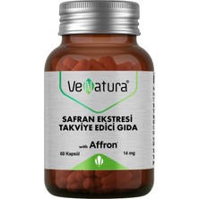 Venatura Safran Ekstresi 60 Kapsül 14 mg Aromasız Takviye Edici Gıda Türkiye Menşeli
