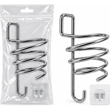 Efnaz Style Krom - Metal Fönlük Fön Makine Askısı Yapışkan Askılı
