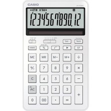 Casio JW-200DQ-WE 12 Hane Ipeksi Beyaz Masa Üstü Hesap Makinesi