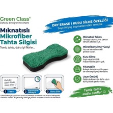 Green Class Mıknatıslı Tahta Silgisi-Microfiber- 2 Adet