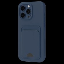 Apple iPhone 16 Plus Kılıf Kelvin Kartvizitli Silikon - Lacivert