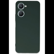 Vivo Y18 Kılıf First Silikon - Koyu Yeşil
