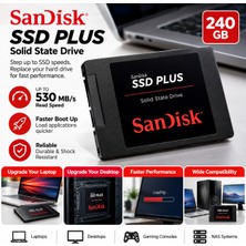 Sandisk SSD Plus SDSSDA-240G-G26 2.5" 240 GB Sata 3 SSD