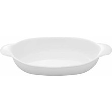 Mythriva Tr Organic Porselen Oval Fırın Kabı 36 cm Beyaz