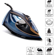 Arzum AR6052-16 Steamlux Mavi Buharlı Ütü