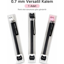 Bakgelal Kedi Figürlü Versatil Kalem – Sevimli Tasarım 0.7 mm Mekanik Kurşun Kalem