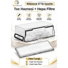 RotRever Roborock S7 S7 Maxv S7 Ultra Sonic Uyumlu 1 Toz Haznesi,1 Hepa Filtre Yedek Parça