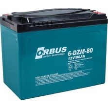 Orbus 6dzm-80 12 Volt - 80 Amper Elektrikli Bisiklet Aküsü (175 x 120 x 226 Mm)