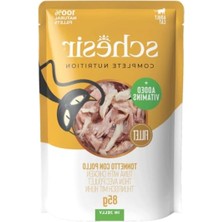 Die Grup Ton Balıklı ve Tavuklu Jöle Içinde Yetişkin Kedi Pouch 85G