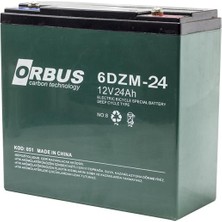 Orbus 6dzm-24 12 Volt 24 Amper Elektrikli Bisiklet Aküsü