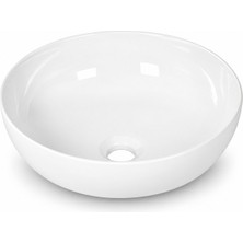 Dura Vero Çanak Lavabo 38 Cm. Tezgah Üstü Batarya Deliksiz | 5940