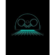 Zepplin Giyim Ping Pong Cool Retro Büyük Sırt Patch Yama