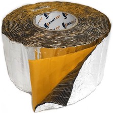 Gy Atelier Bant Evi Folyolu Kauçuk Bant Isı ve Ses Izolasyon Bandı 10CMX5MT Alüminyum Kauçuk Yalıtım Bandı (10CM x 5m)