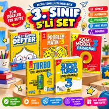 Team 2026-2027 Güncel Baskı Model Yayınları 3. Sınıf 5'li Kitap Seti – Akıllı Süper Defter, Problemmatik, Son Model Paragraf, Turbo Süreç Değerlendirme ve Süper Turbo Soru Bankası