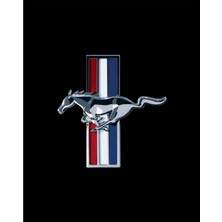 Zepplin Giyim Ford Mustang Logo Büyük Sırt Patch Yama