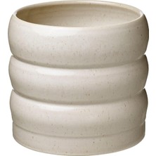 Gy Atelier Hasselbukett Bej Seramik Saksı 19 cm Iç ve Dış Mekan Kullanımı Bej 19 cm