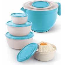 Gy Atelier Karıştırma Kabı Set & Mikser Kase Set Turkuaz Renk Turkuaz