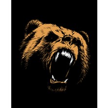 Zepplin Giyim Grizzly Bear Büyük Sırt Patch Yama