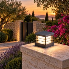 Gy Atelier Set Üstü Bahçe Aydınlatma 18X18 cm Genişik – Alüminyum Gövde, 3000K Sıcak Beyaz, IP65 Su Geçirmez Dış Mekan Dekoratif Lamba