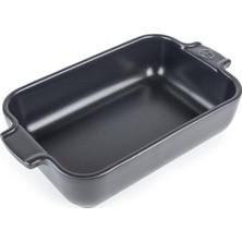 Gy Atelier Dikdörtgen Seramik Fırın Kabı - 22 cm x 11,3 cm x 5,1 cm - Kapasite: 0,85 L - Fransa'da Üretilmiştir - Arduvaz Grisi
