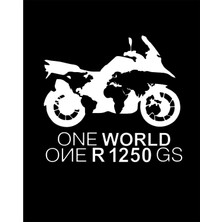 Zepplin Giyim One World 1250GS White Büyük Sırt Patch Yama