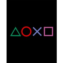 Zepplin Giyim Playstation Consol Büyük Sırt Patch Yama