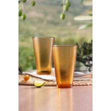Gy Atelier Generation 6'li Meşrubat Bardağı - Amber Renkli 340CC Amber