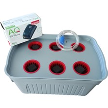 Gy Atelier 8lt Topraksız Tarım Hidroponik Box Saksı Yetiştirme Seti Small Başlangıç Seti (Sadece Yetiştirme Sistemi)