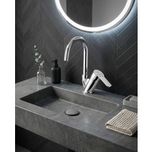 Gy Atelier Elvora Lüx Kuğu Banyo Lavabo Bataryası