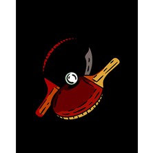 Zepplin Giyim Ping Pong Classic Büyük Sırt Patch Yama